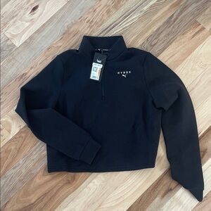 Puma Black 1/4 Zip Pullover